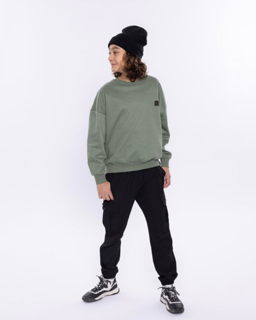 No Way Monday Green Crewneck FN