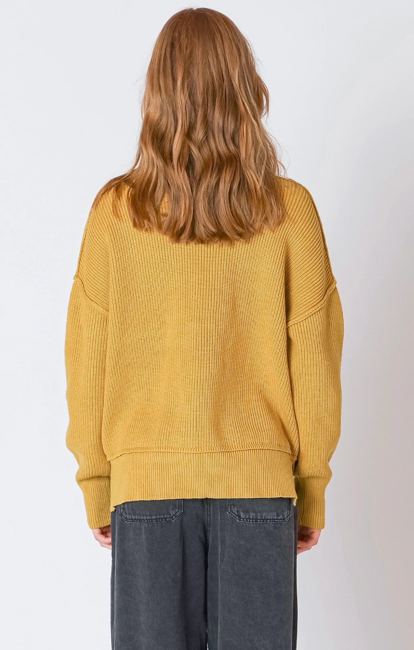 Dex Yellow Mockneck Sweater FN