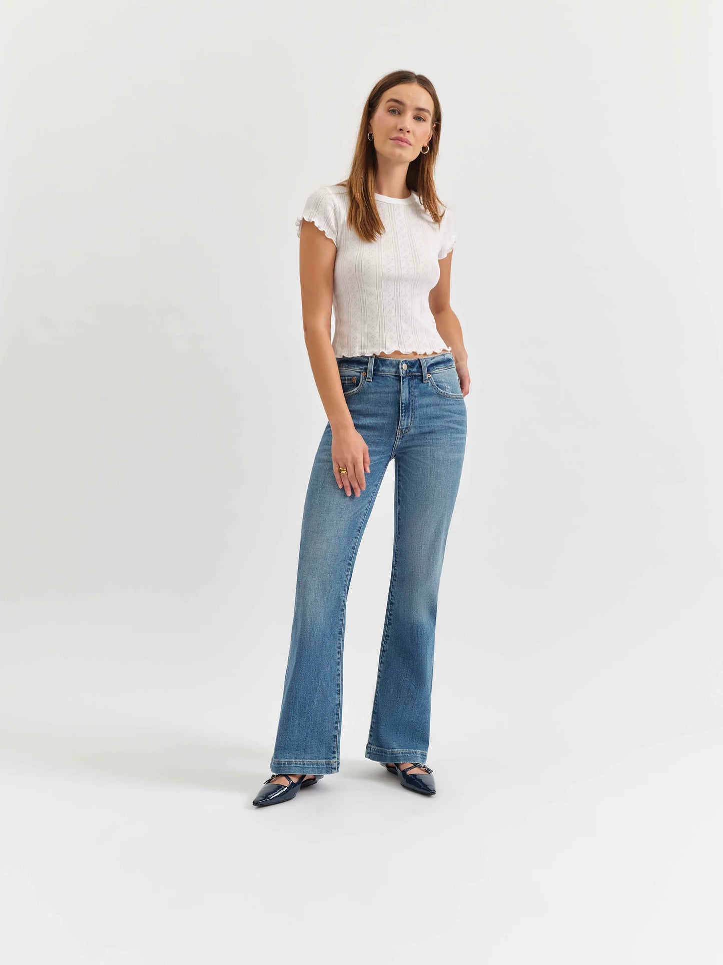 Daze Heartbreaker Mid Rise Text Me FN