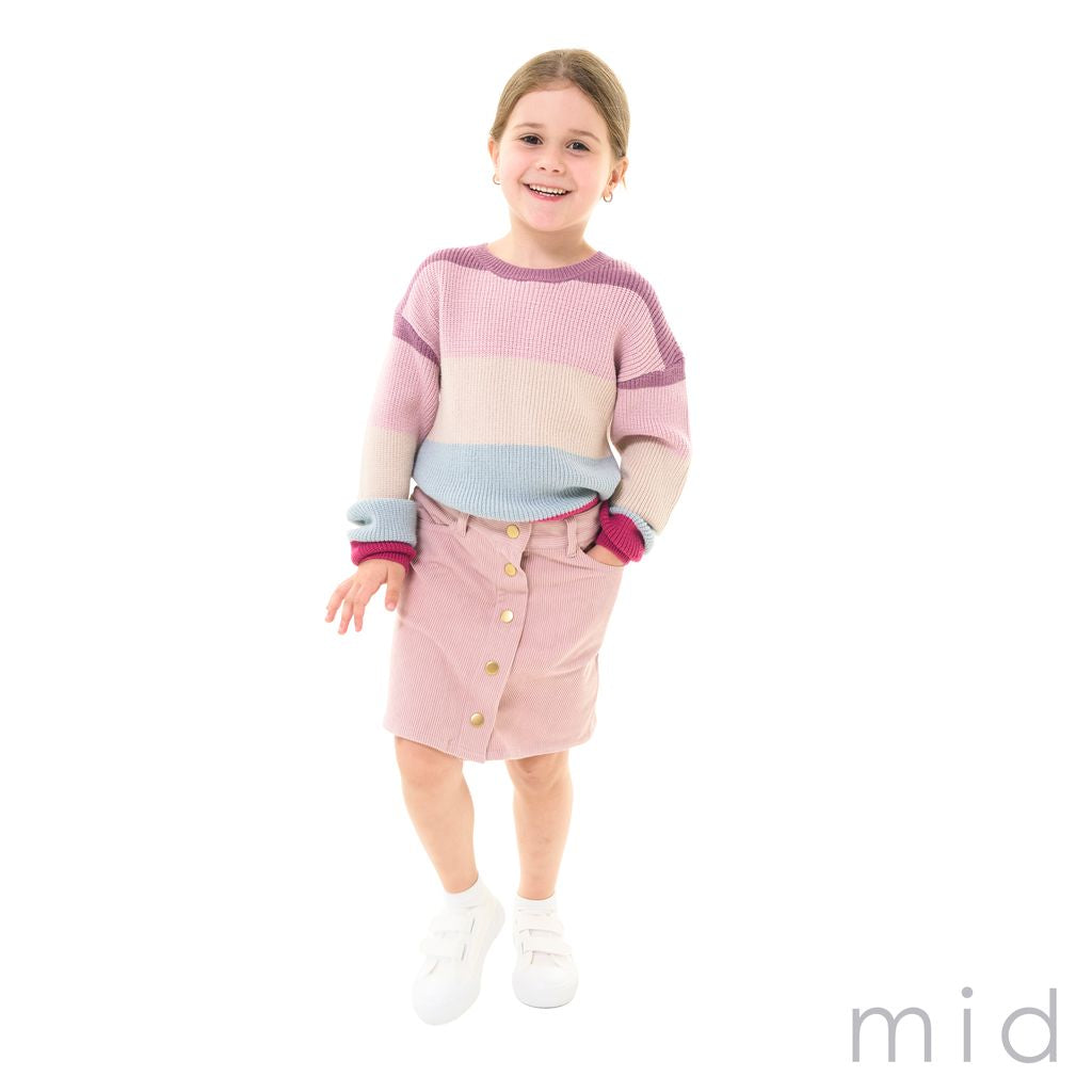 MID Knit Striped Sweater FN