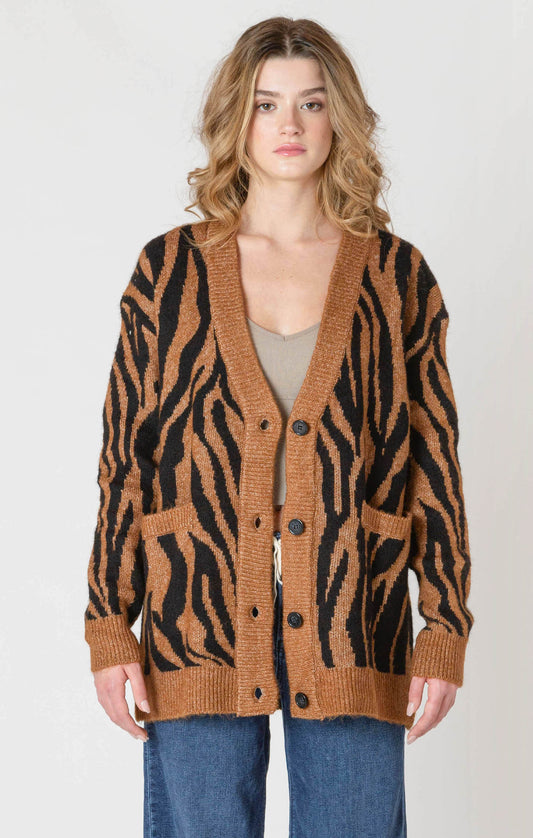 Room 34 Tiger Print Cardigan FN