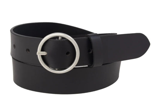 Silver Jeans Co. Ladies Black Genuine Leather Belt