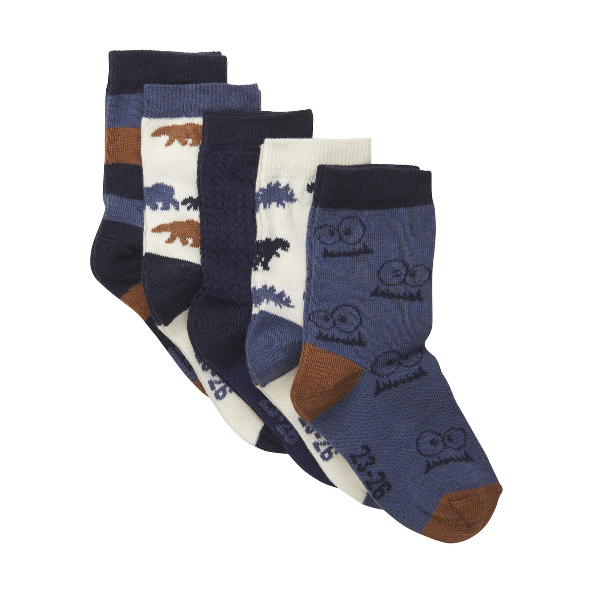 Minymo Dino/Googly Eye Socks 02-10