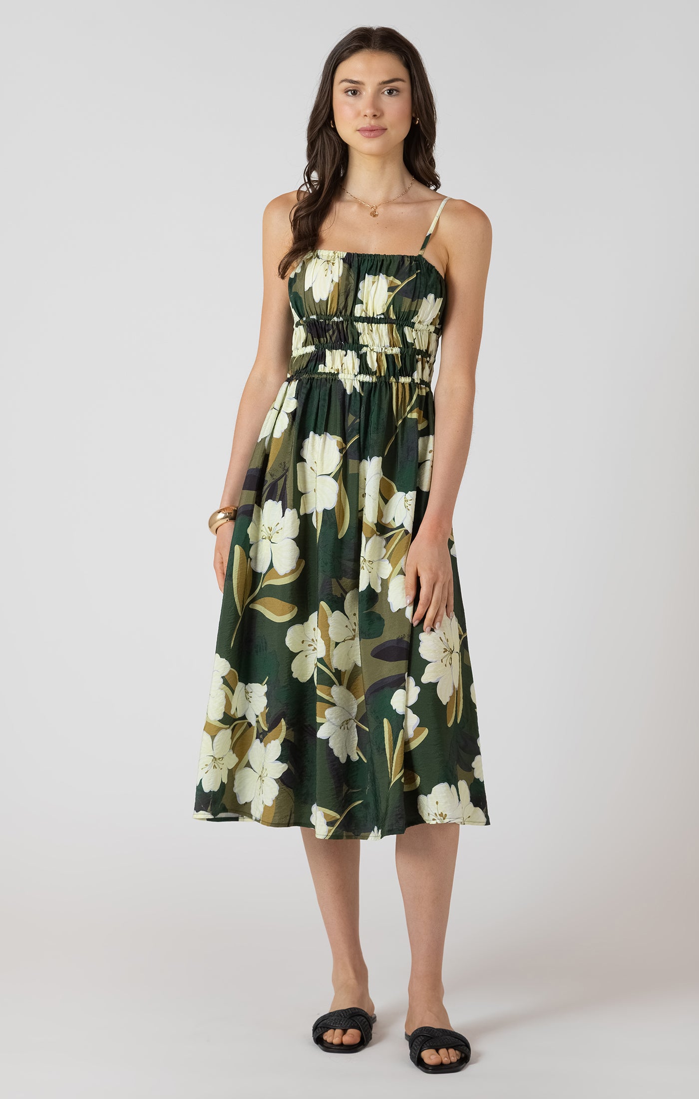 Dex Elastic Waist Midi Dress SP