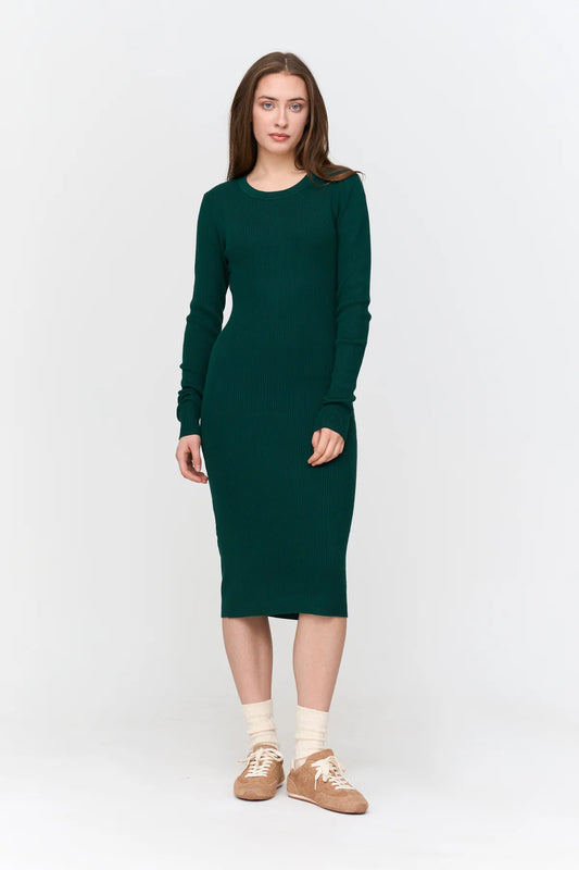 24 Colours Green Knit Dress FN