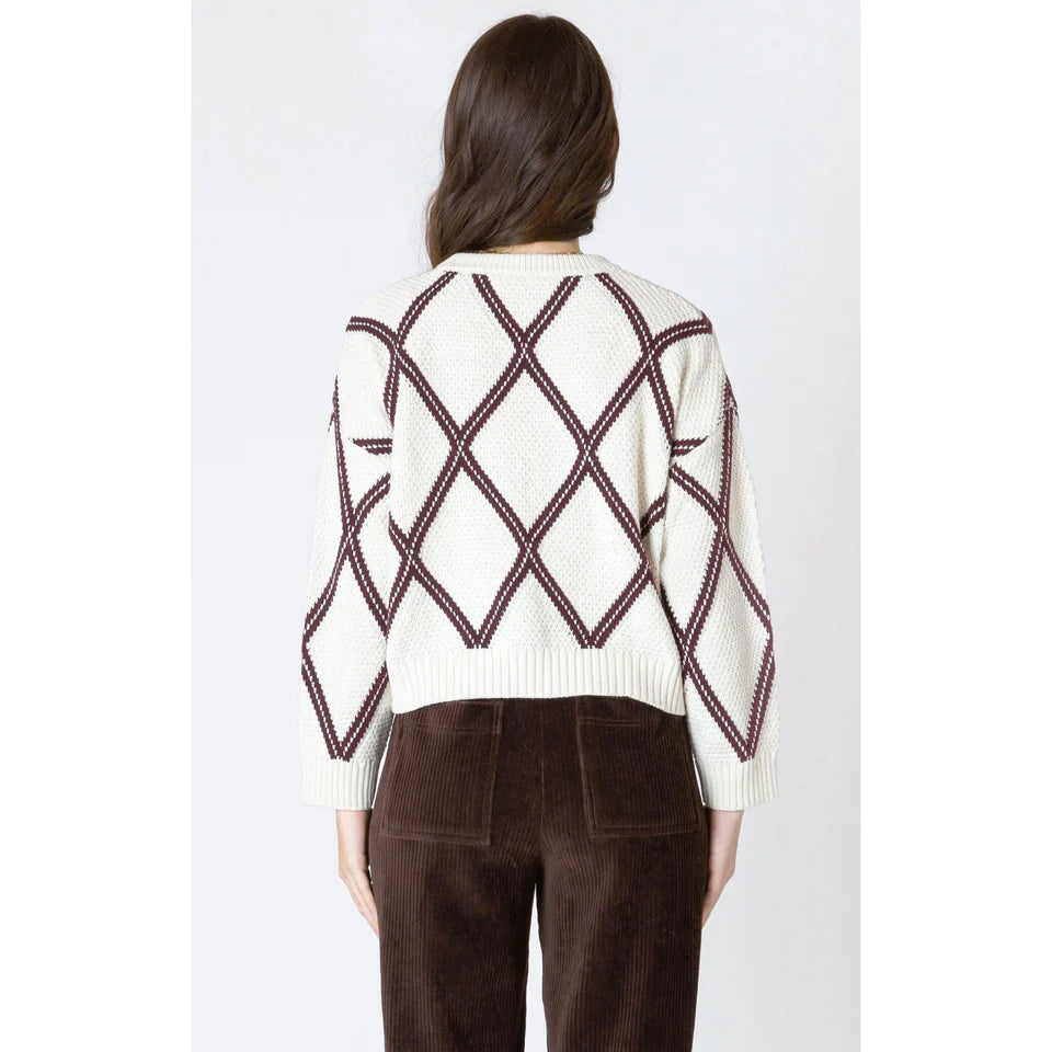 Dex Diamonds Check Sweater FN