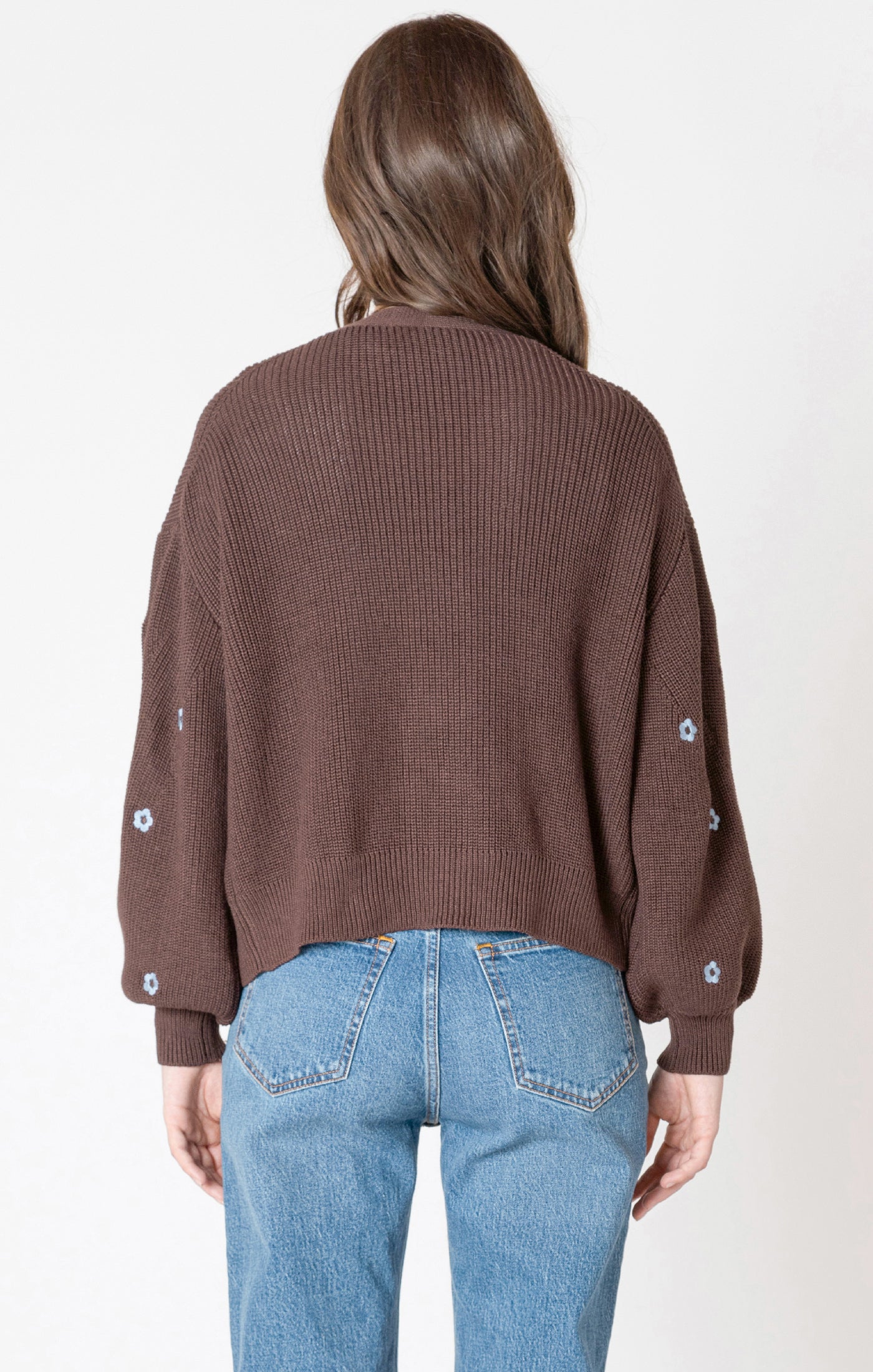 Dex Embroidered Open Cardigan FN
