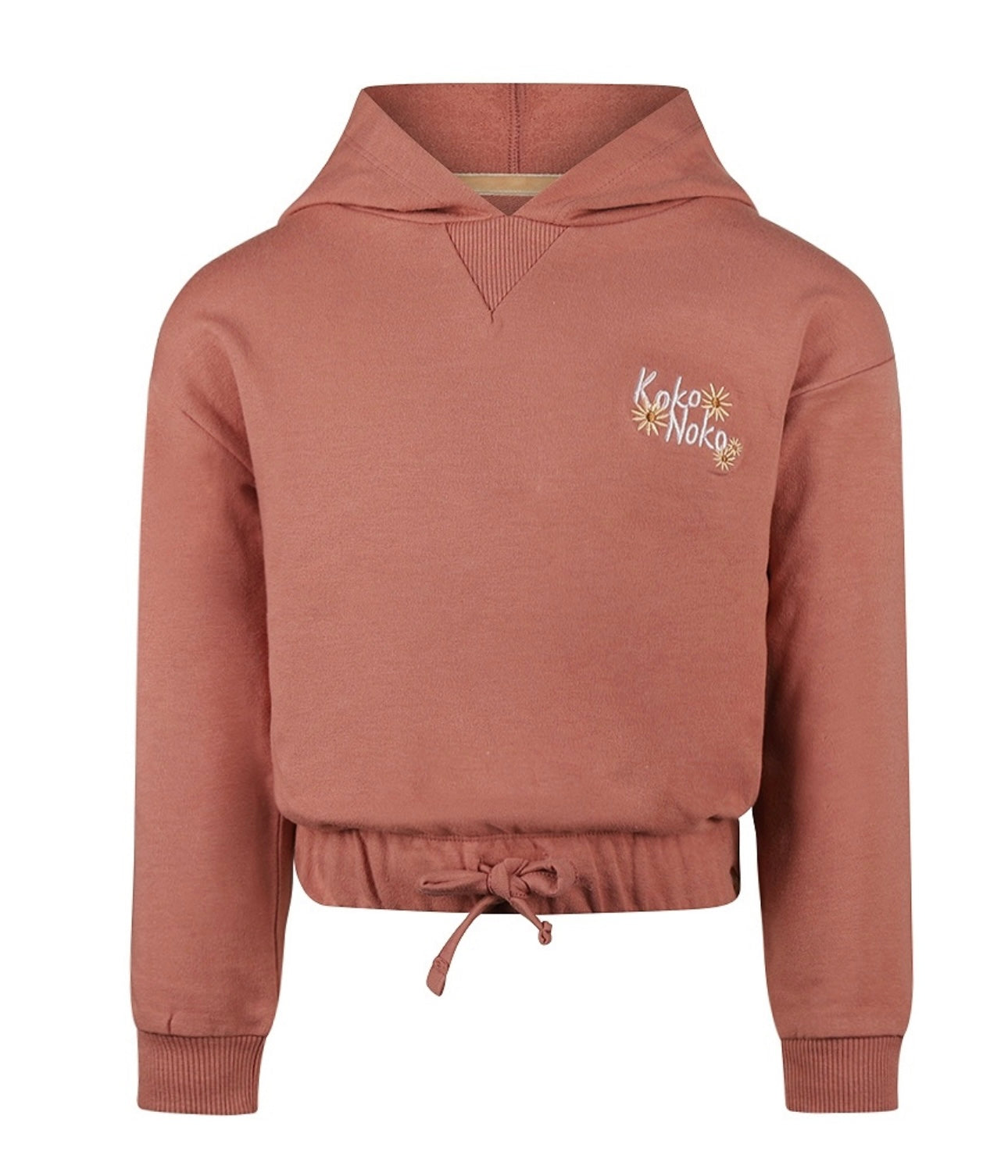 Koko Noko Dark Pink Hoodie with Cinch Waist FN