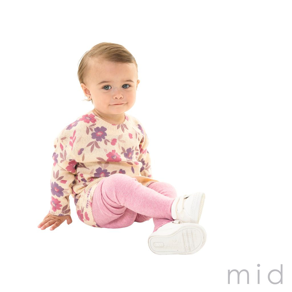 MID Knitted Floral Dress with Tights FN