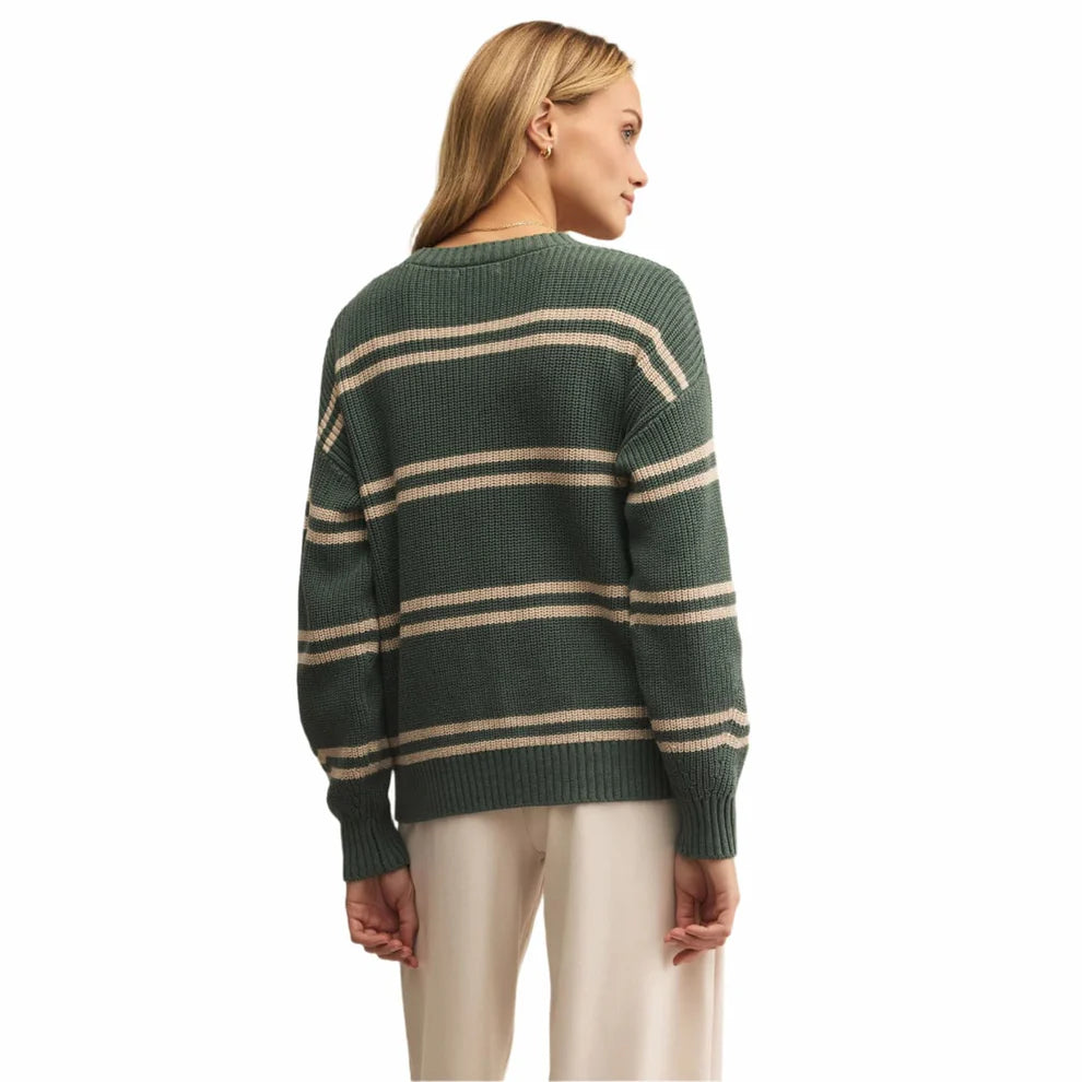 Z Supply Boyfriend Striped Cardigan FN