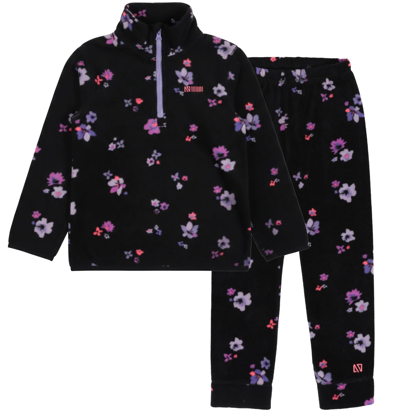 Nano 2-Piece Microfleece Floral Baselayer 02-08
