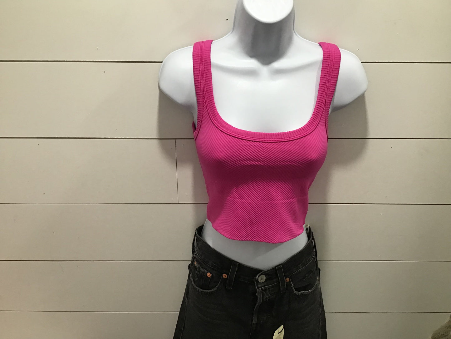 Nikibiki Chevron Ribbed Crop Top - SP24