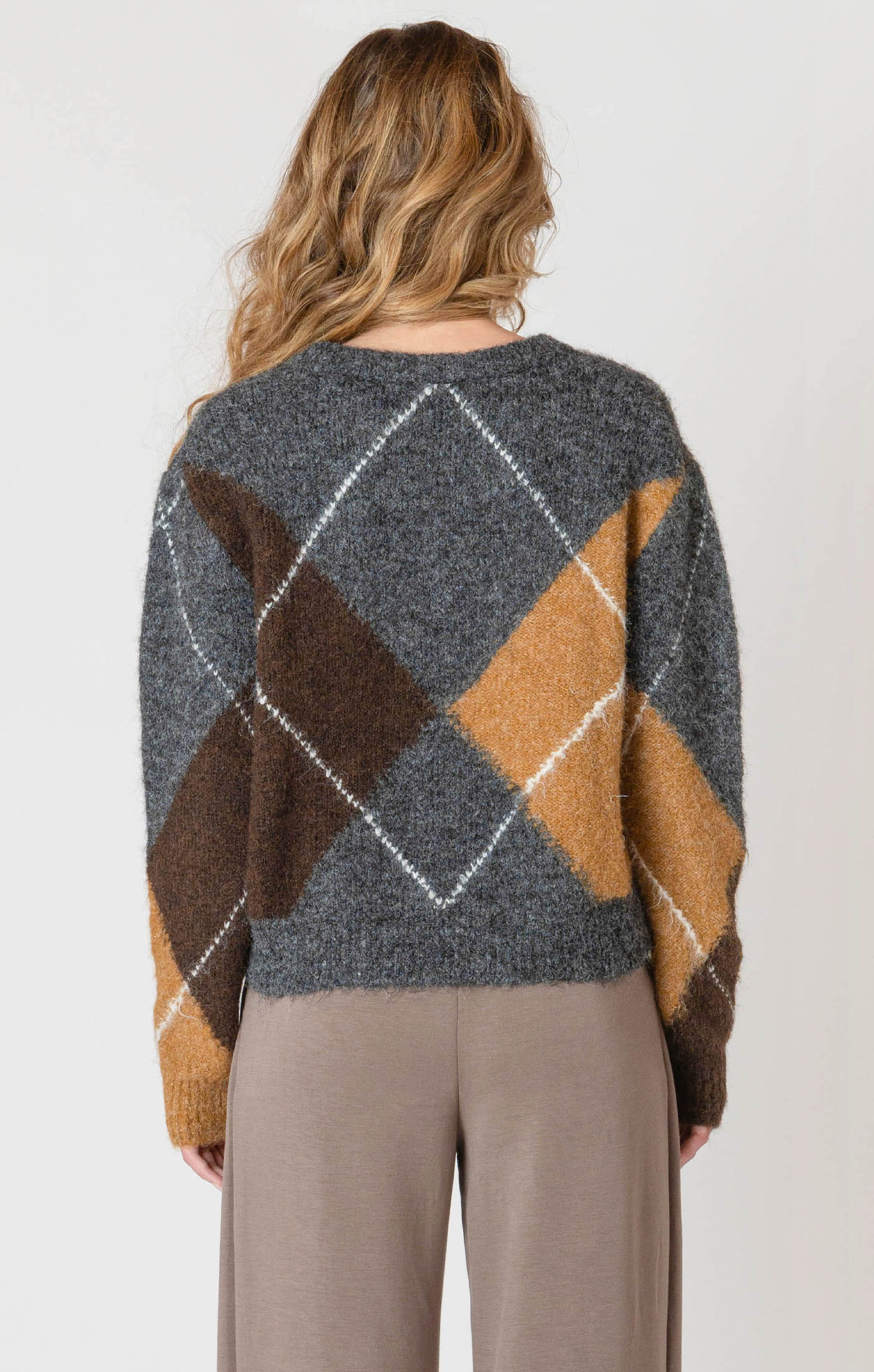 Room 34 Argyle Patterned Sweater FN