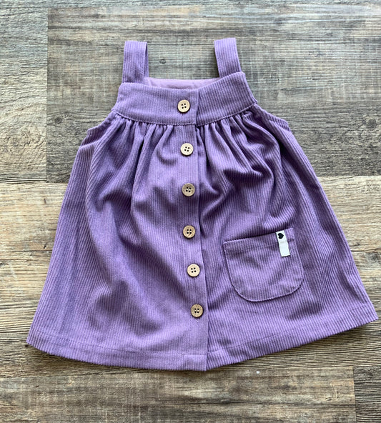 MID Purple Corduroy Pinafore FN