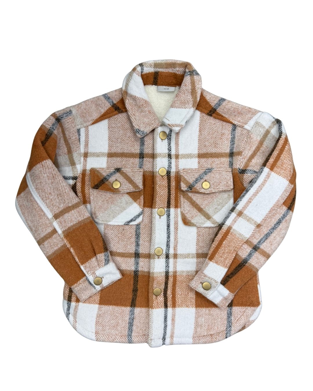 MID Brown Wool Shacket 02/08