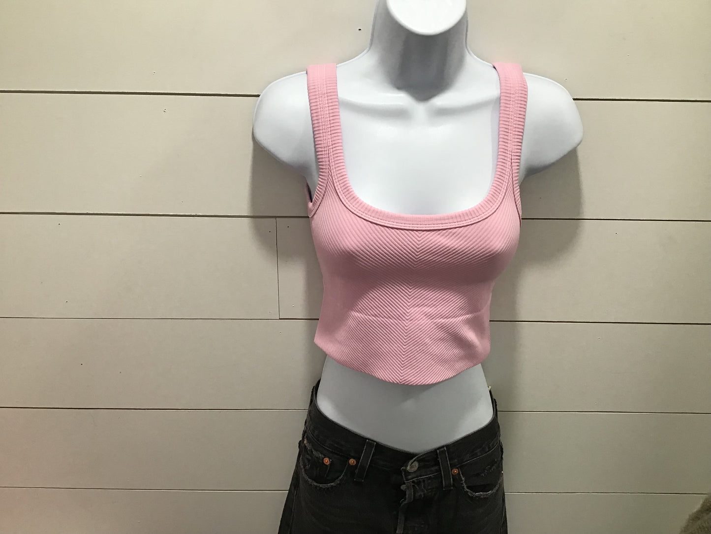 Nikibiki Chevron Ribbed Crop Top - SP24