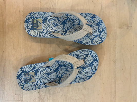 Reef Blue/Tan Palm Flip-Flop SPN