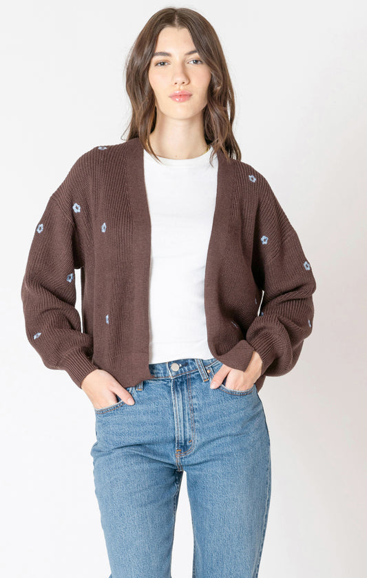 Dex Embroidered Open Cardigan FN