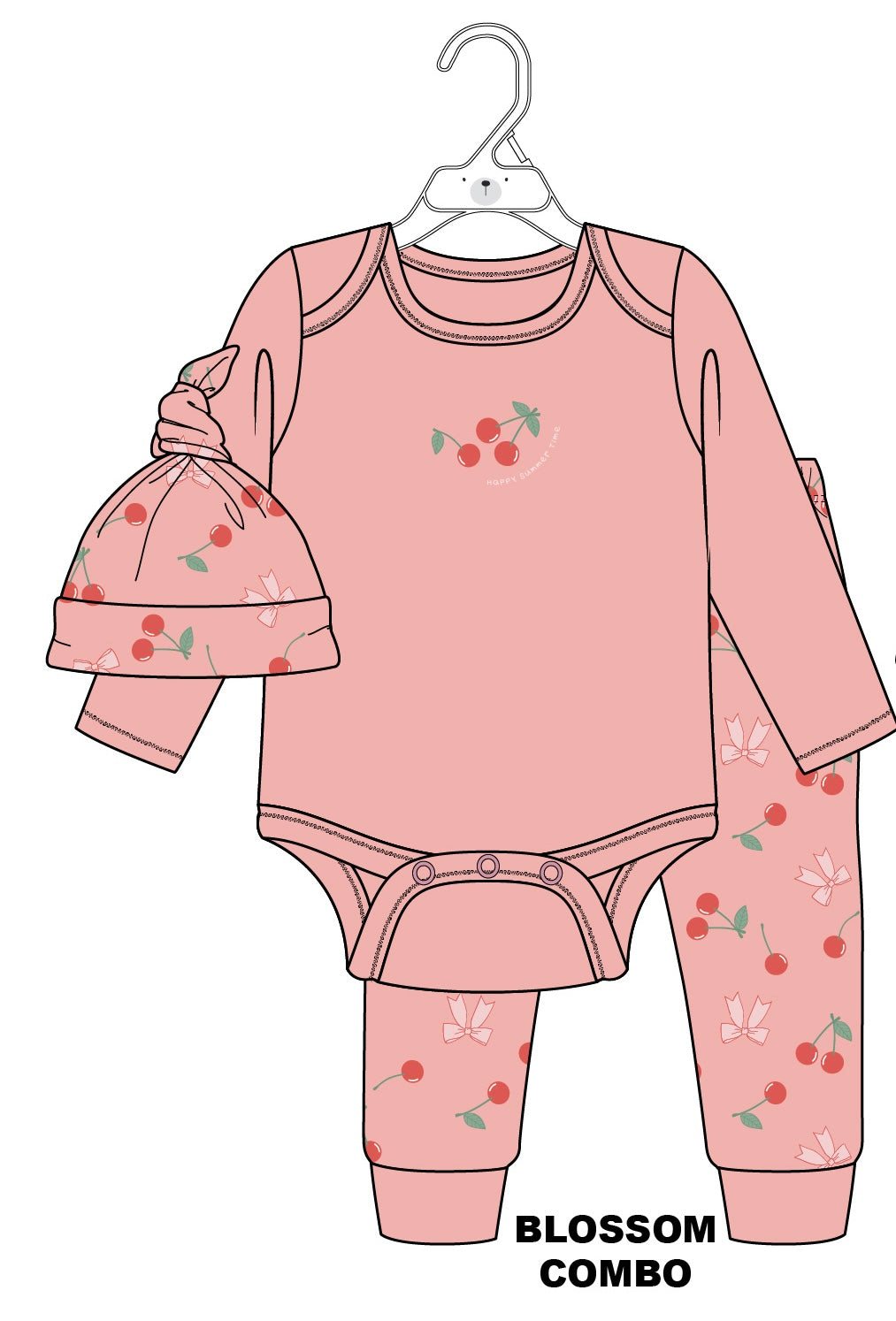 Mid 3 Piece Cherry/Bow Set SP