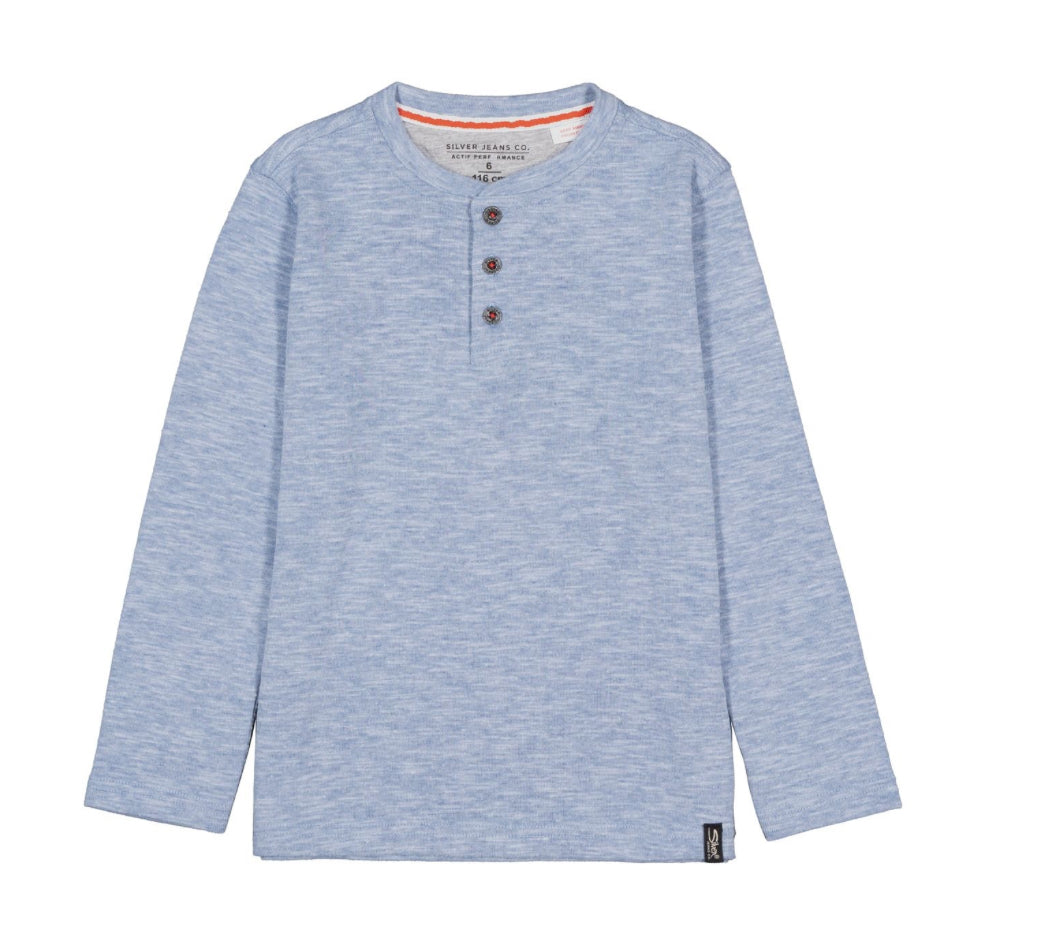 Silver Heather Blue Long Sleeve FN