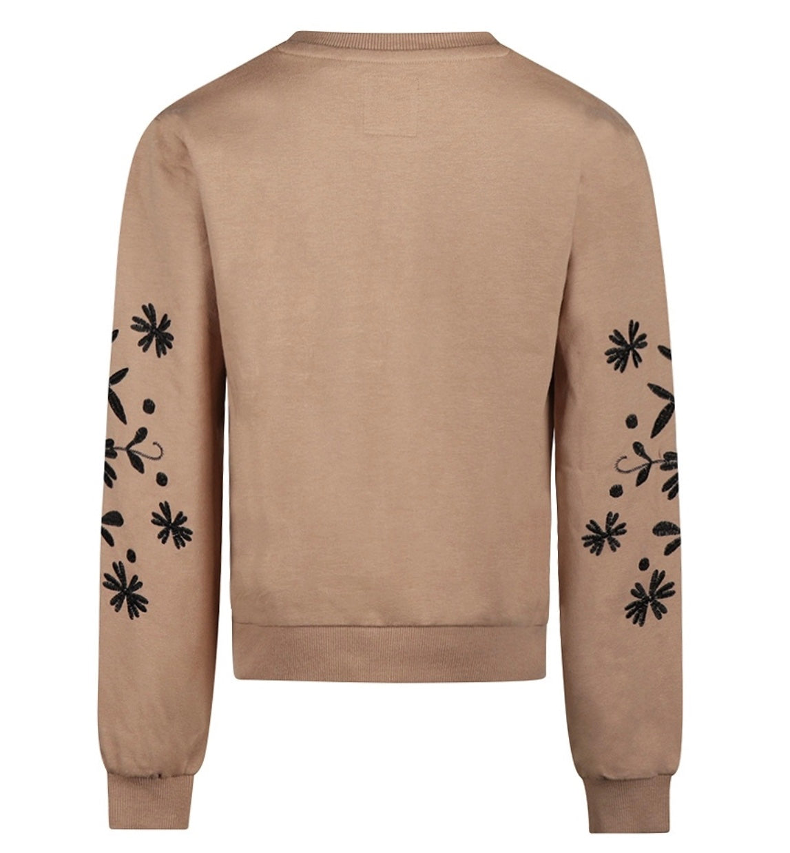 No Way Monday Crew Neck with Embroidered Sleeve FN