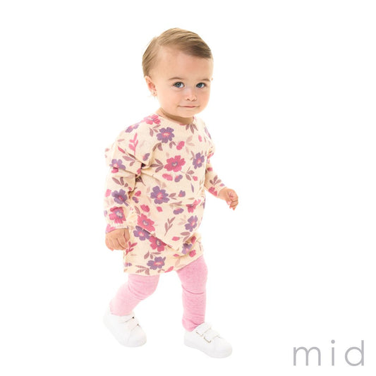 MID Knitted Floral Dress with Tights FN