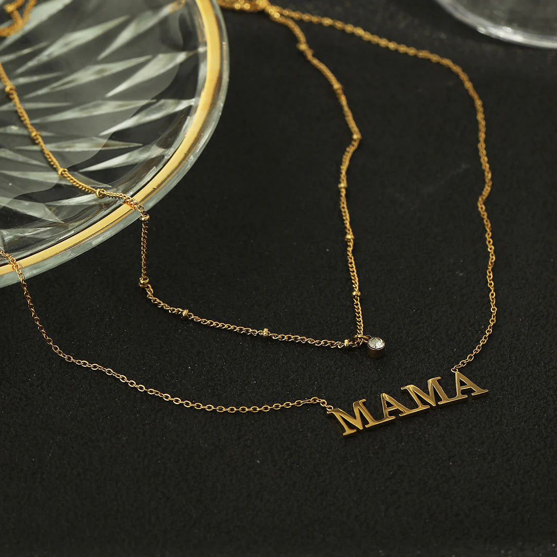 Hackney Nine Mere Gold Layer Mama Necklace