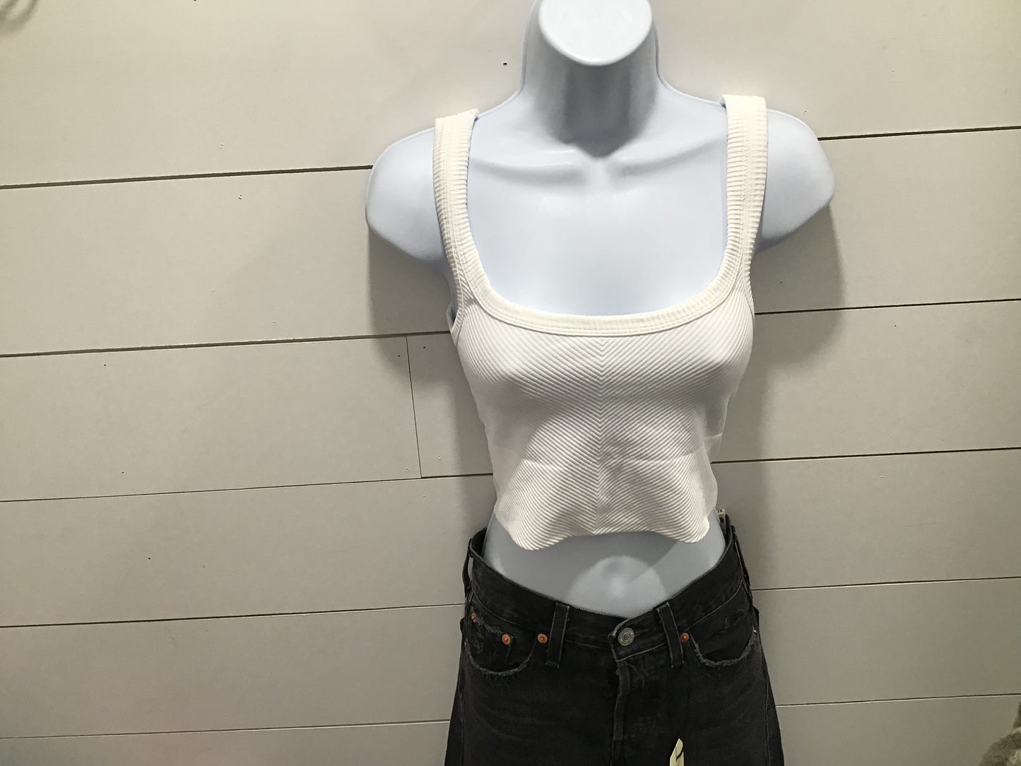 Nikibiki Chevron Ribbed Crop Top - SP24