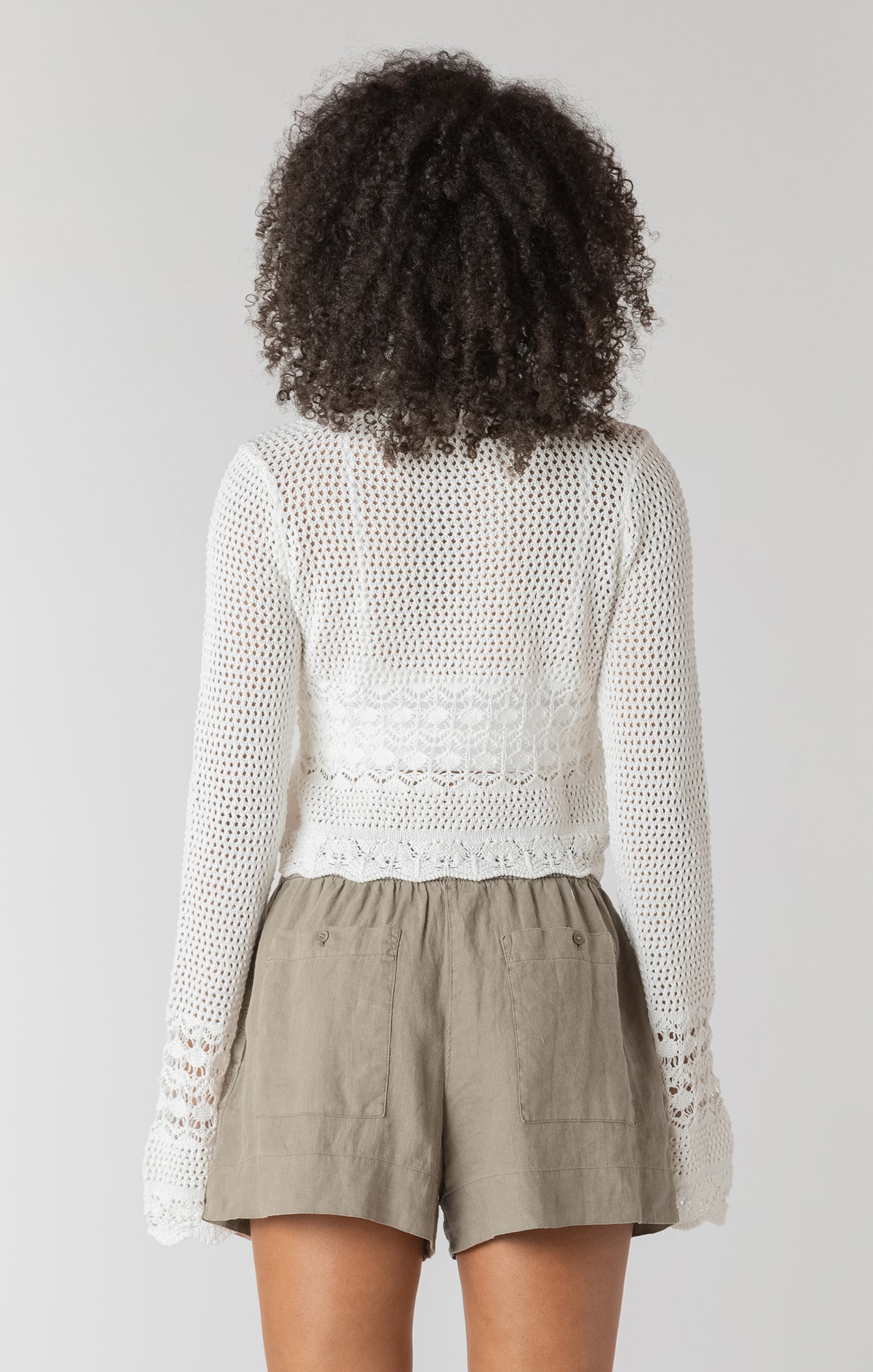 Room 34 Tie Front Crochet Cardigan SP