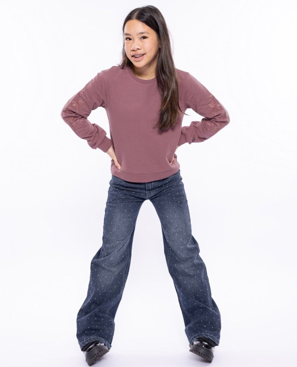 No Way Monday Diamond Flare Jeans FN