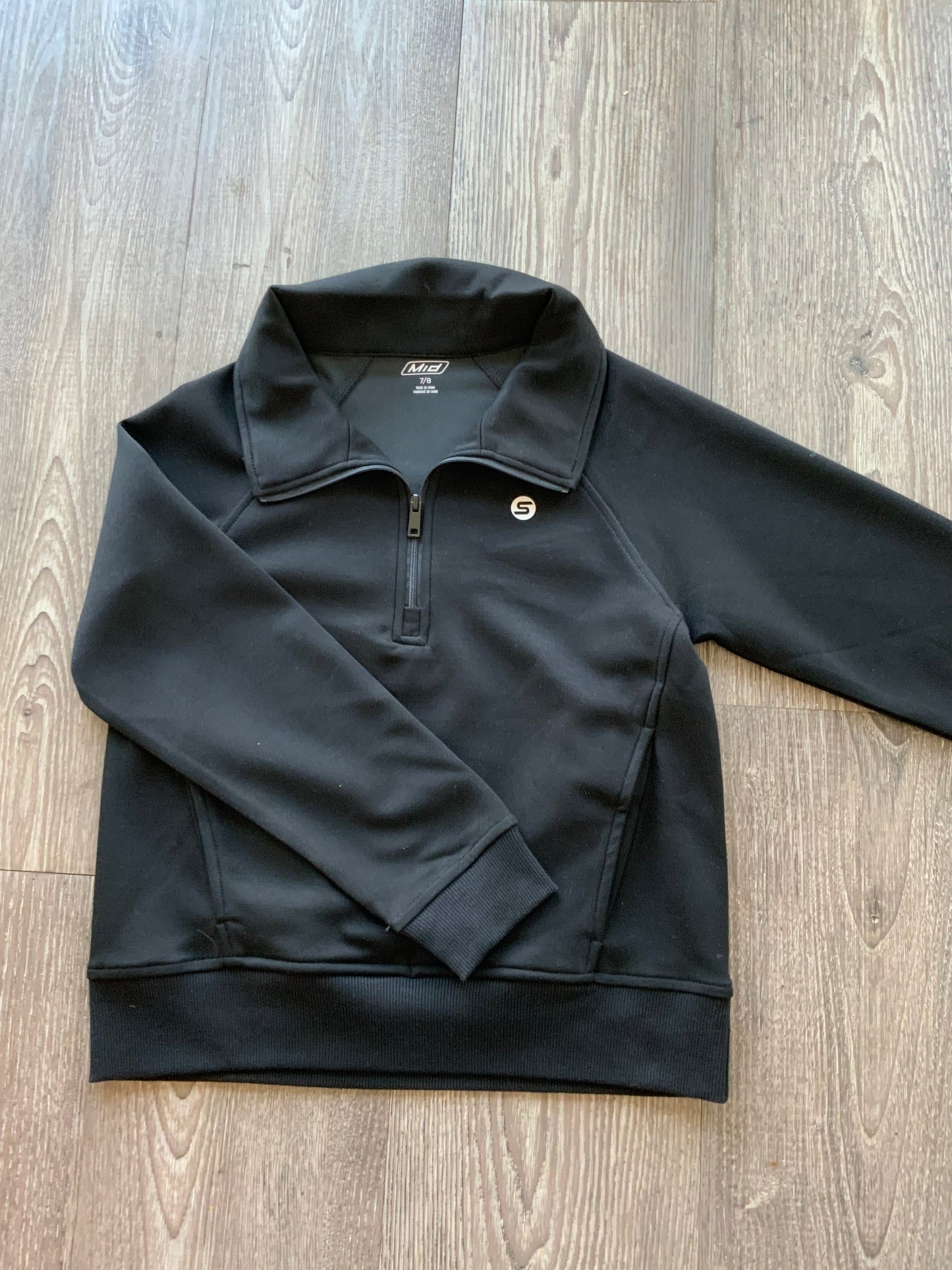 MID Black Athletic 1/4 Zip