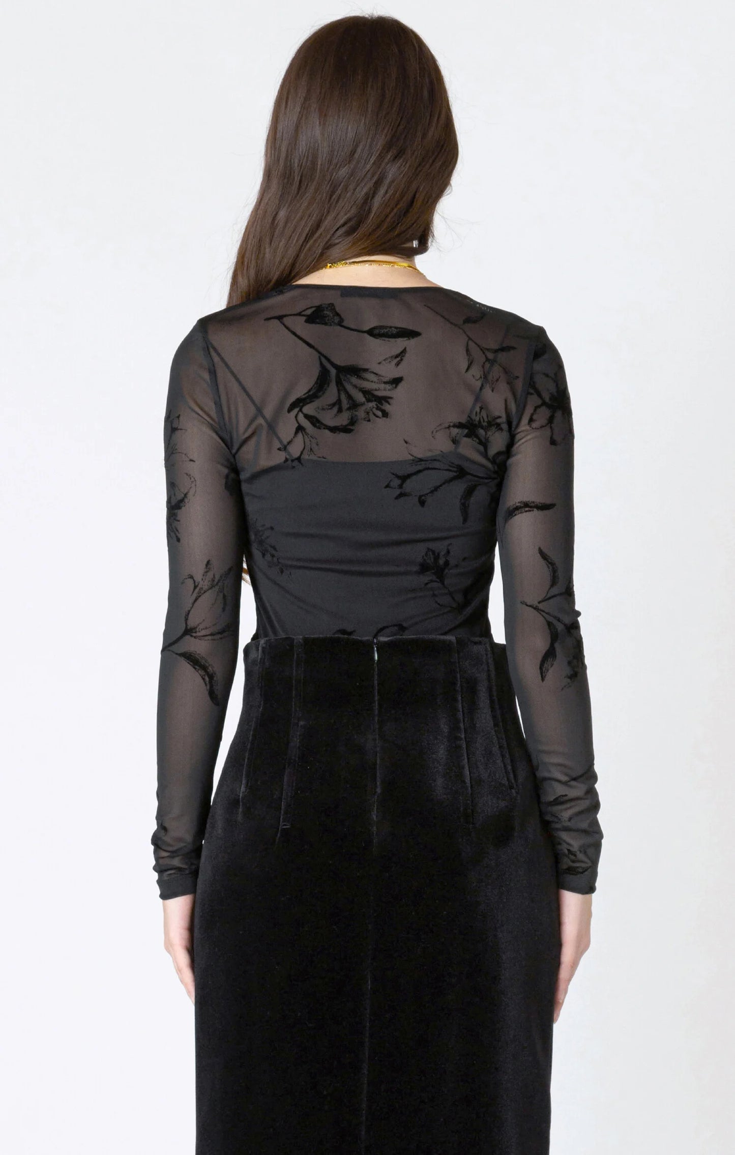 Dex Burnout Patterned Bodysuit FN
