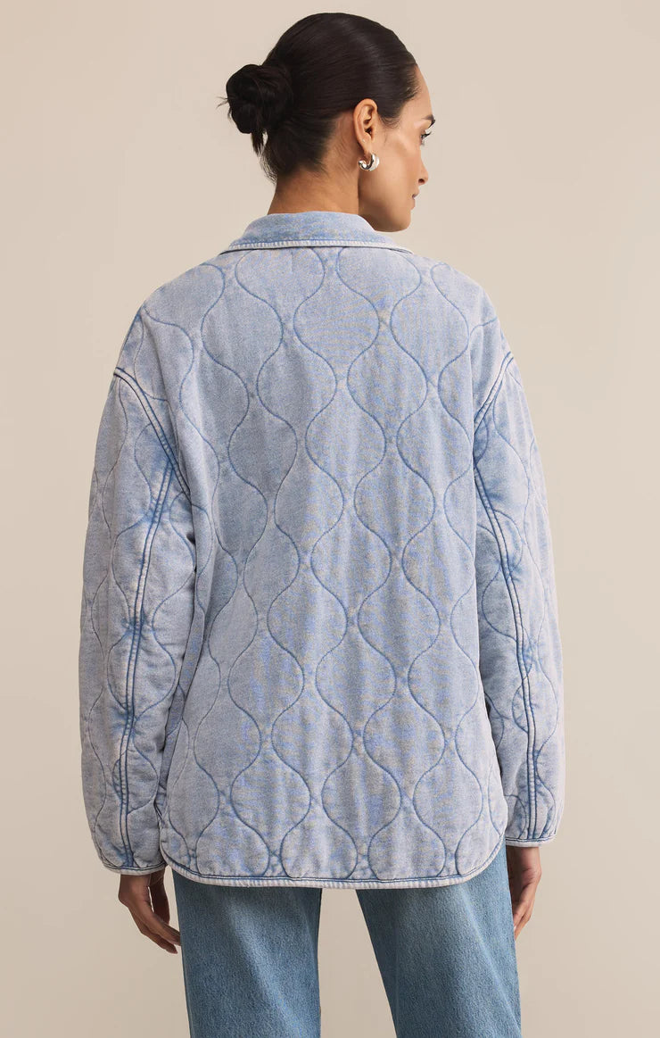 Z Supply Boulder Knit Denim Jacket FN