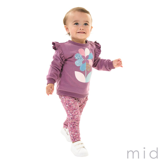 MID Purple Flower Sweater FN