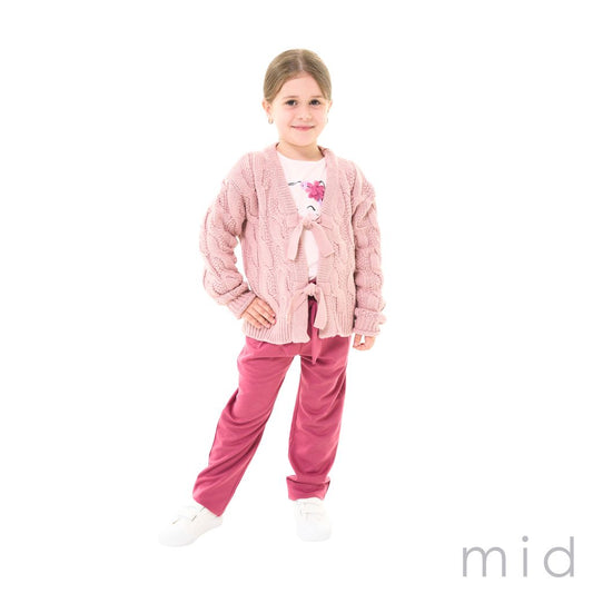 MID Pink Cardigan with Bows FN