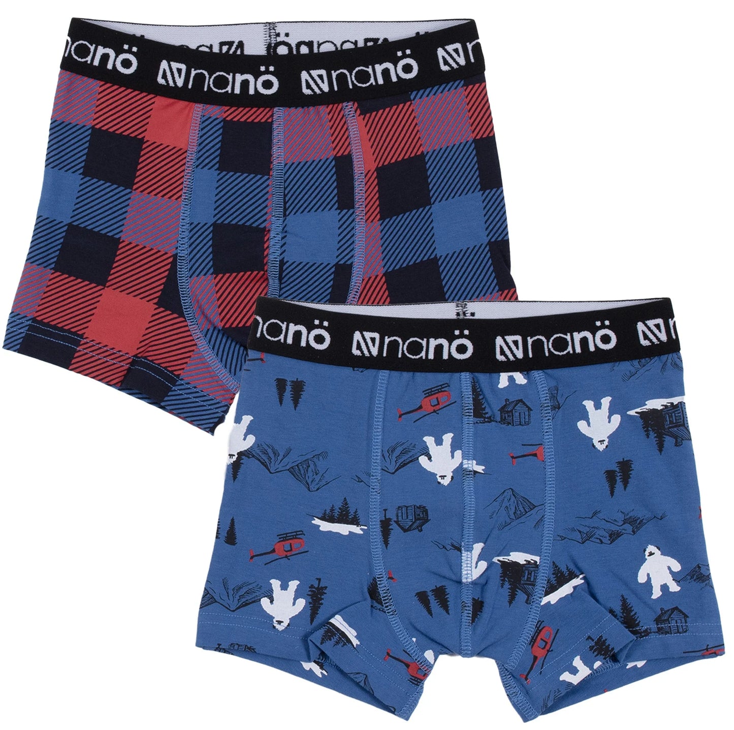 Nano Winter/Plaid 2 Pack Boxers