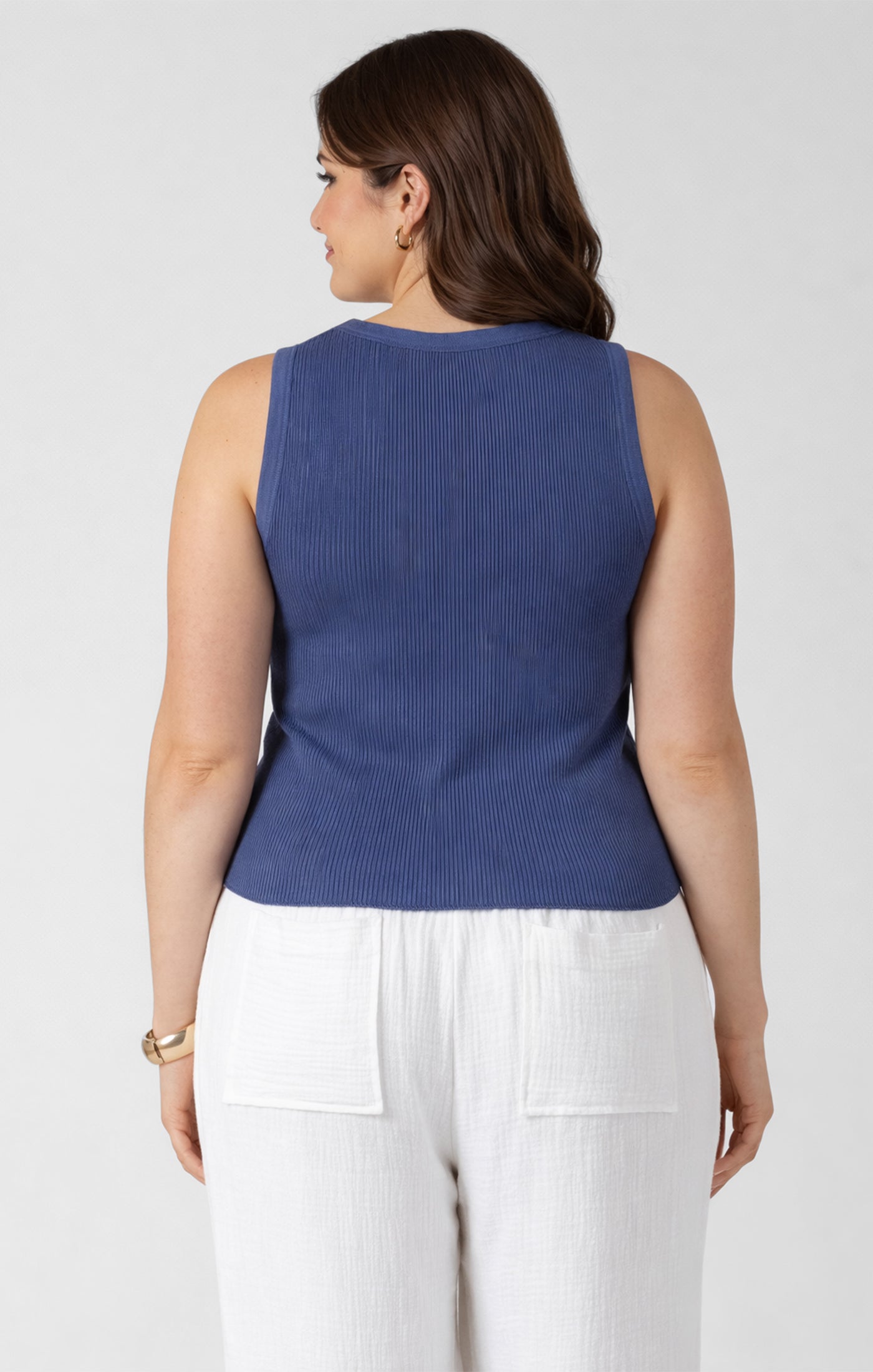 Dex Navy Waffle Knit Tanks SP