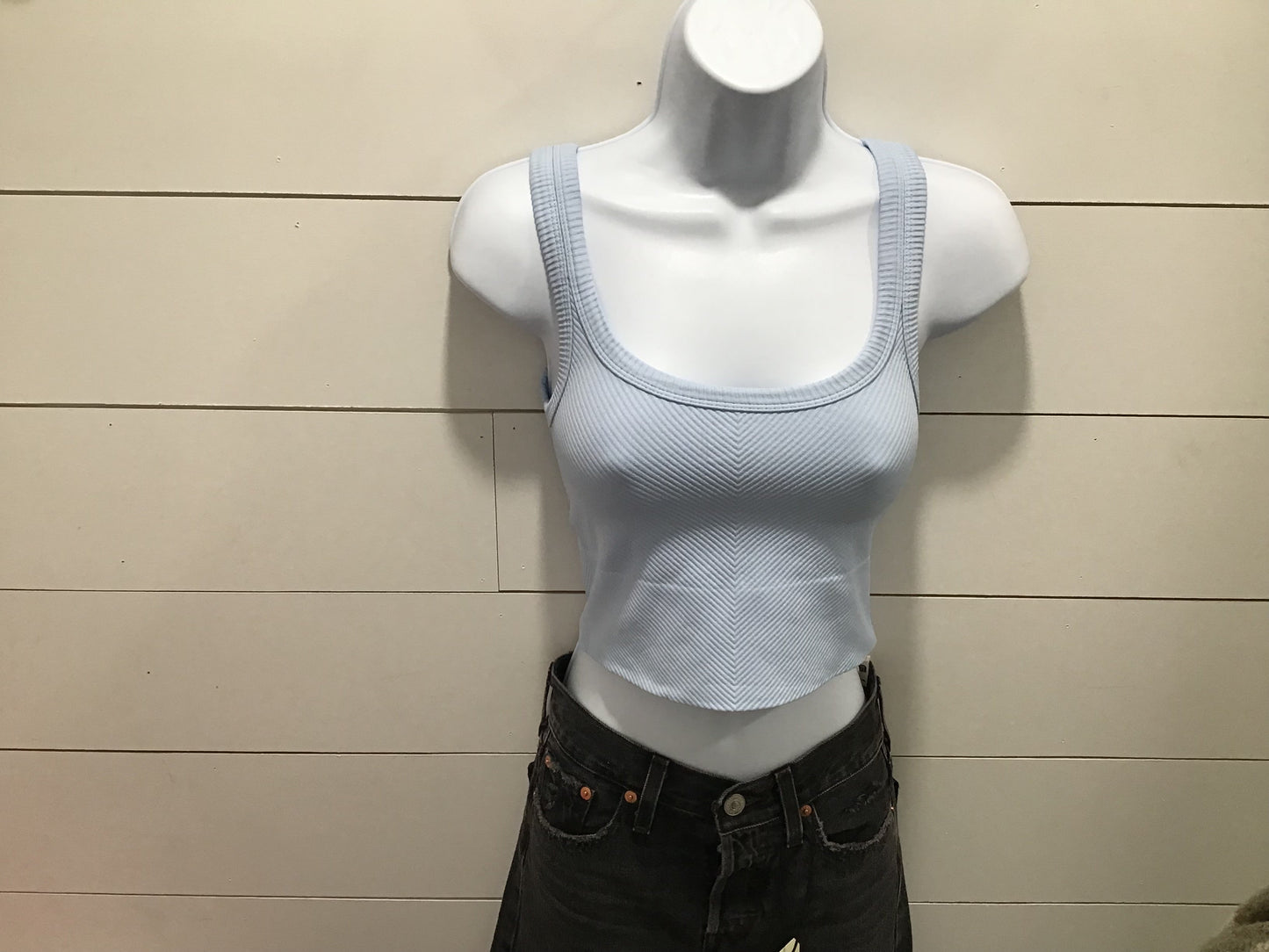 Nikibiki Chevron Ribbed Crop Top - SP24