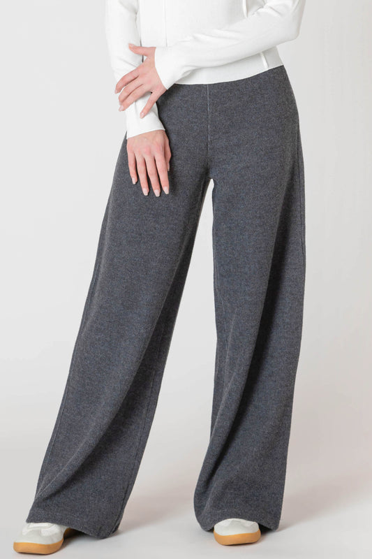 Room 34 Wide Leg Ribbed Pant FN
