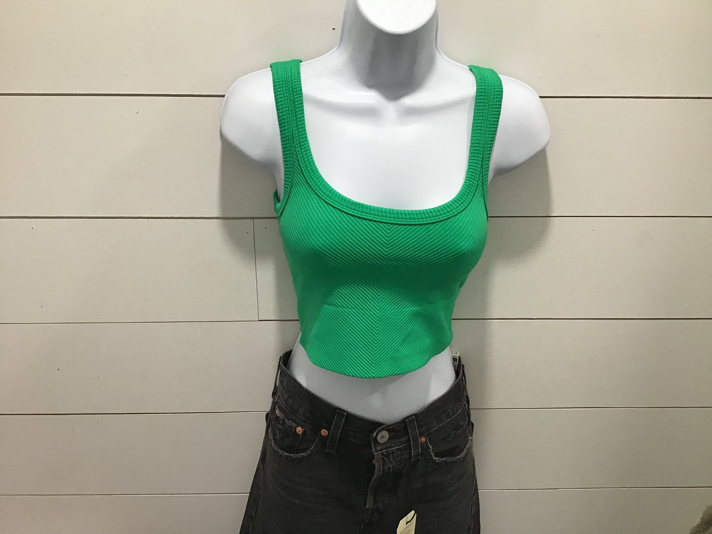 Nikibiki Chevron Ribbed Crop Top - SP24