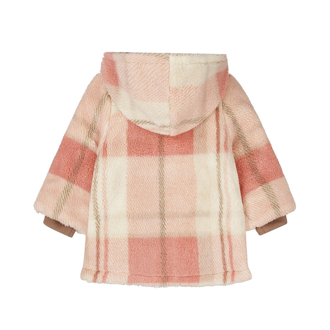 Dirkje Pink Plaid Sherpa Jacket FN