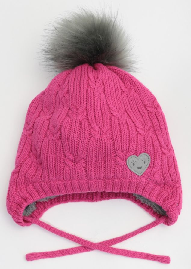 Calikids Teddy Lining Pink Toque