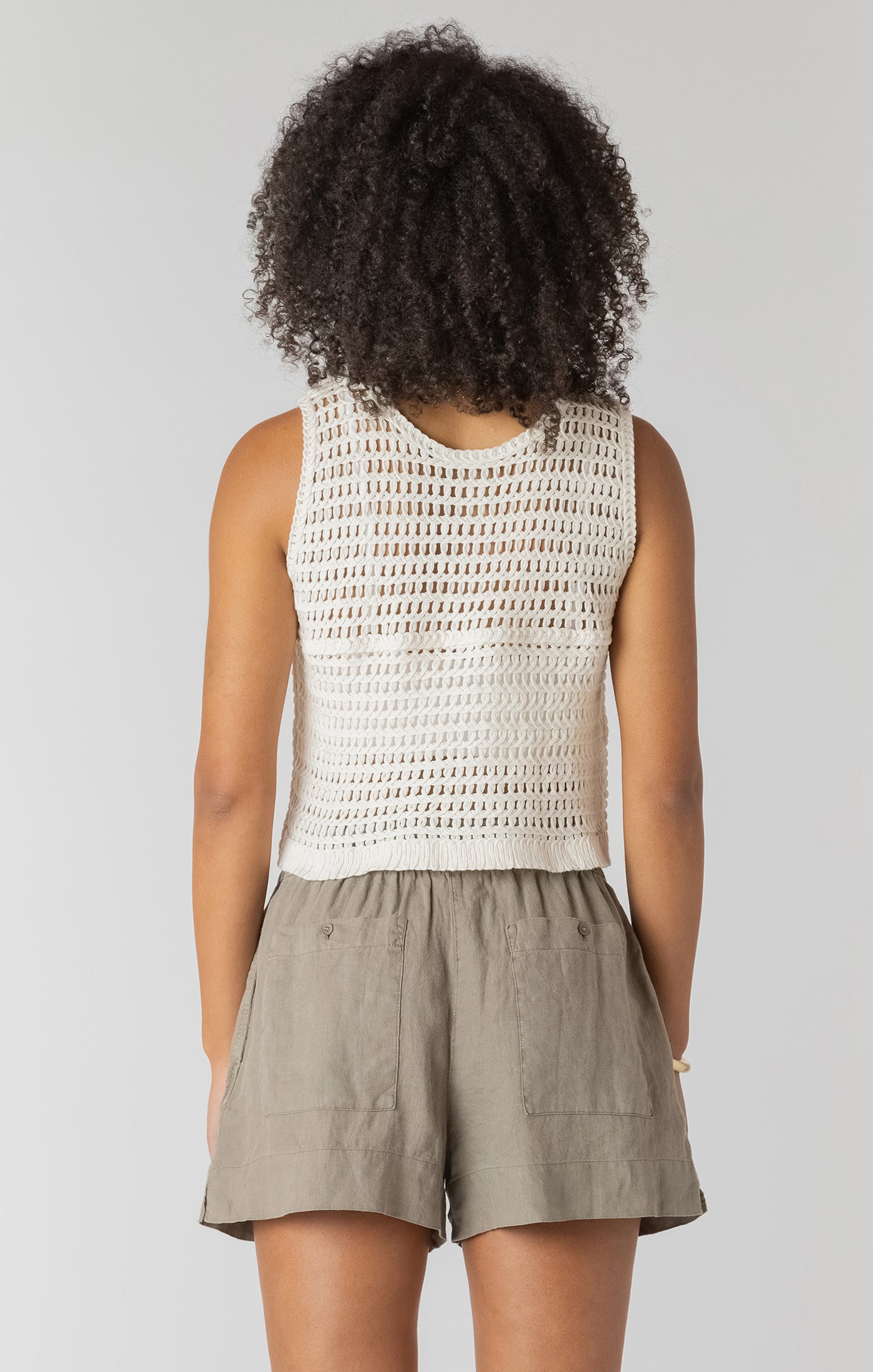 Room 34 Crochet Buttoned Vest SP