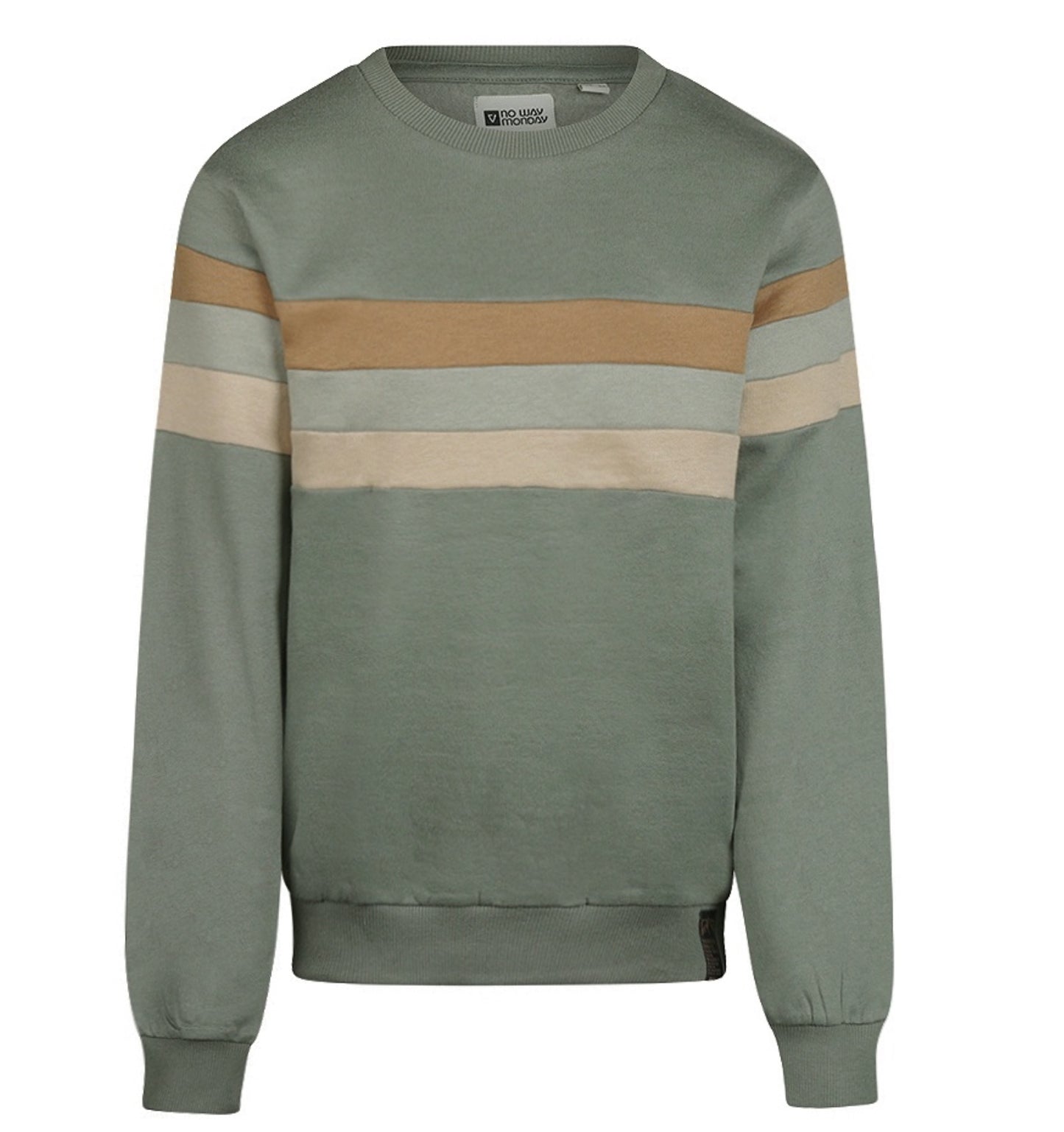 No Way Monday Faded Green Sweater FN