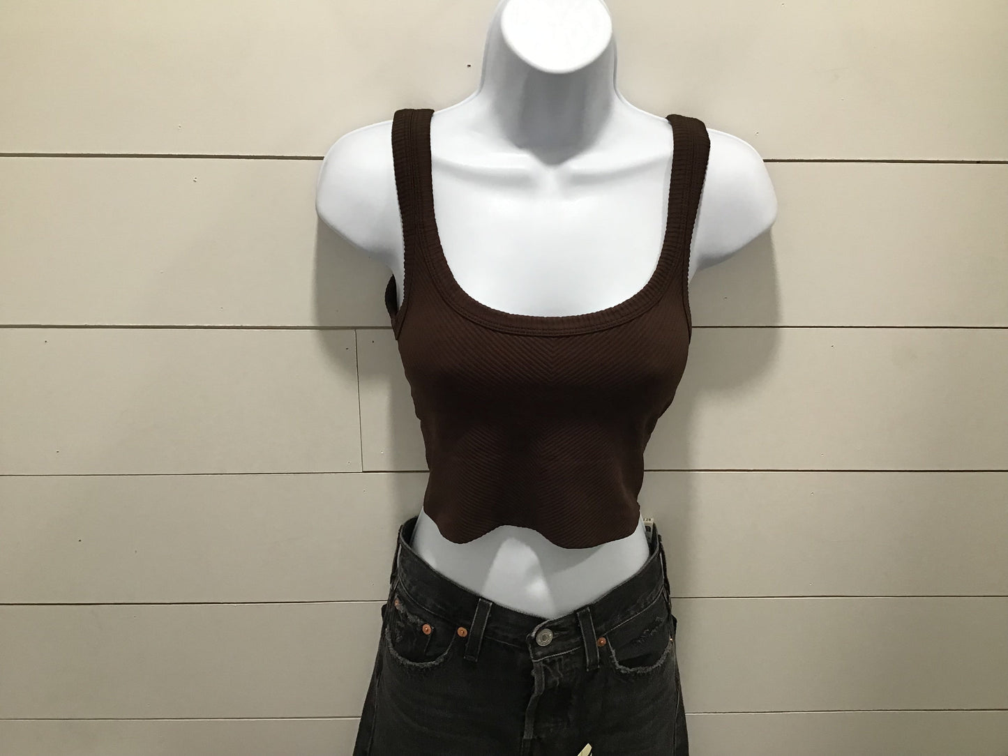 Nikibiki Chevron Ribbed Crop Top - SP24