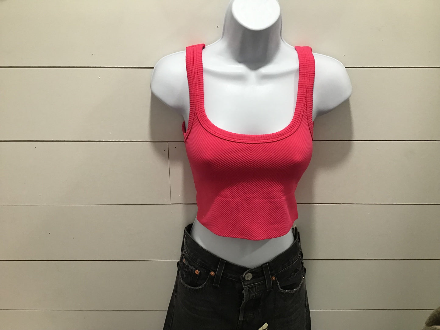 Nikibiki Chevron Ribbed Crop Top - SP24