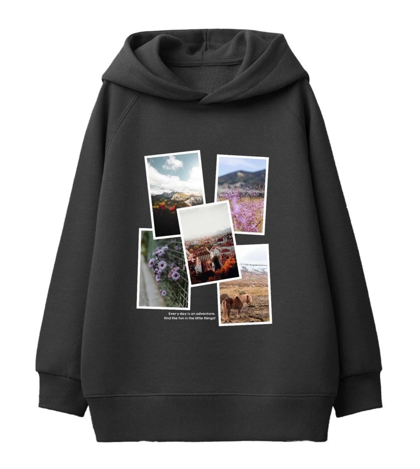 Silver Black Washed Hoodie FN