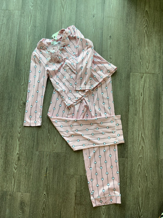 MID Heart Button Down 2 Piece with Scrunchie FN