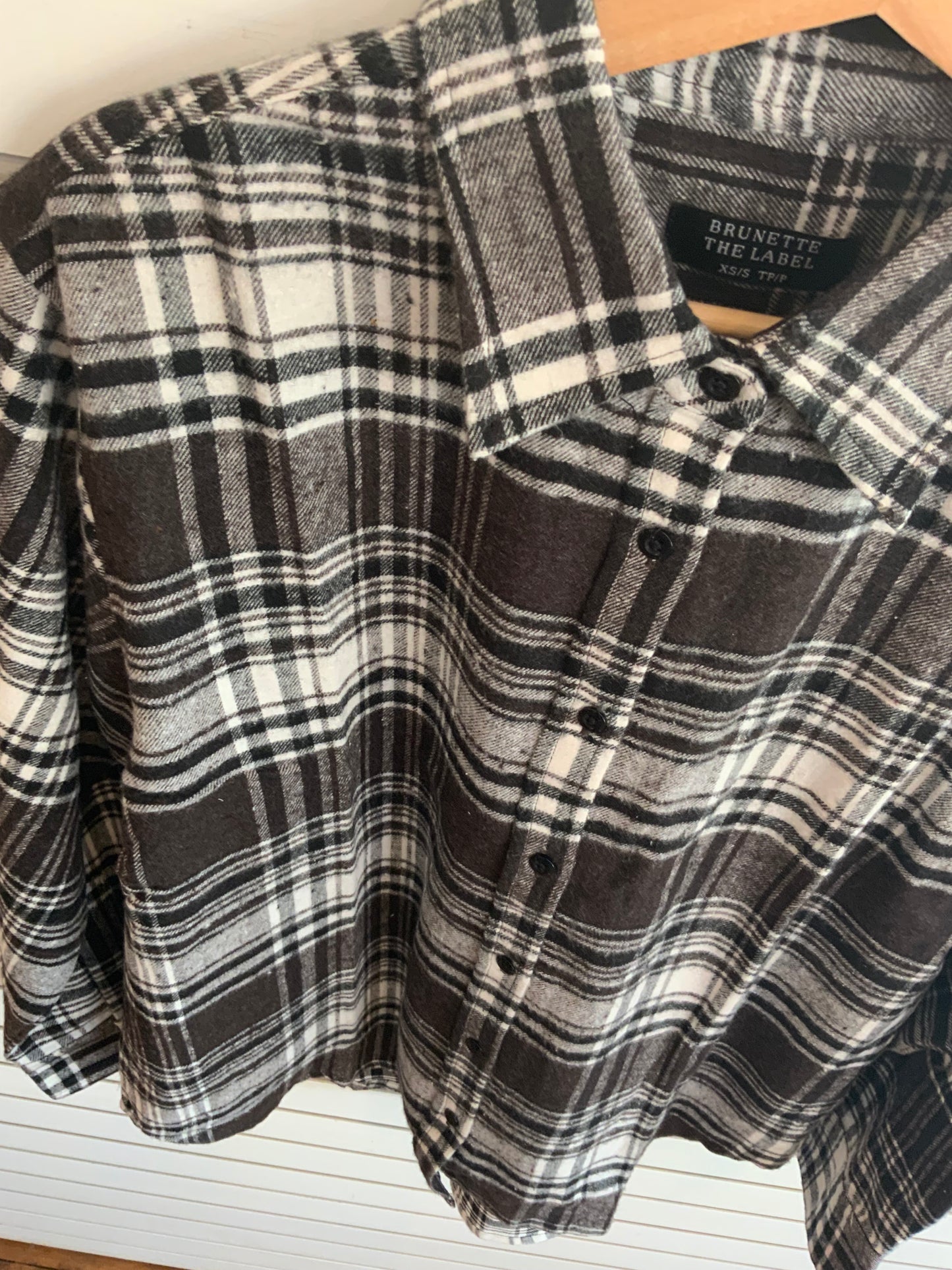 Brunette the Label Plaid Button Down 02-07