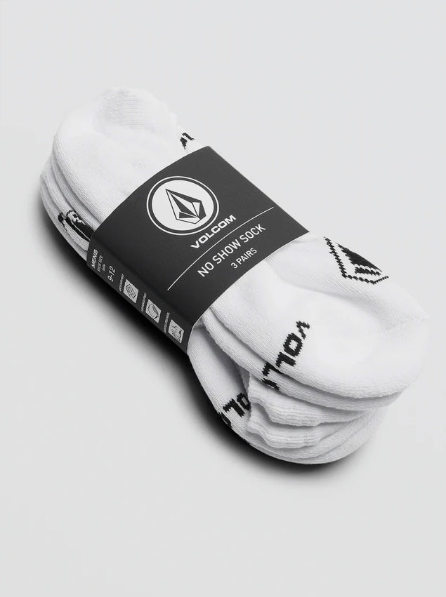 Volcom No Show Stone Socks - 3 Pack